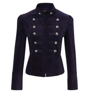 Military Jackets Fashion Size Women on Ladies Purple Military Jacket Wool Silk Ponteroma Jacquard Jackets