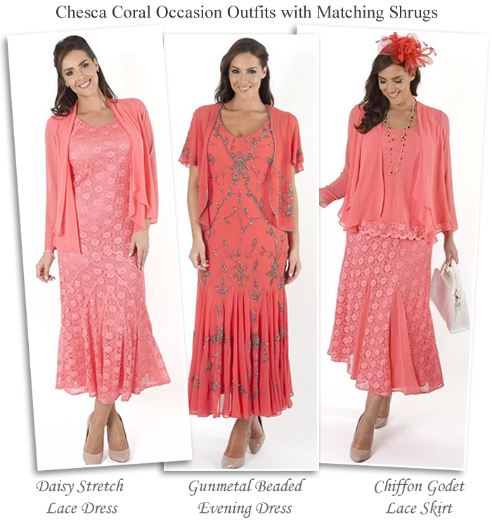 chesca coral pink occasion outfits