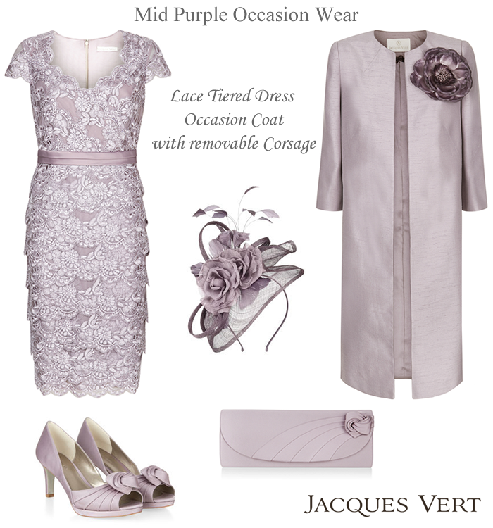 Jacques Vert Mauve Mother of the Bride Dress and Coat