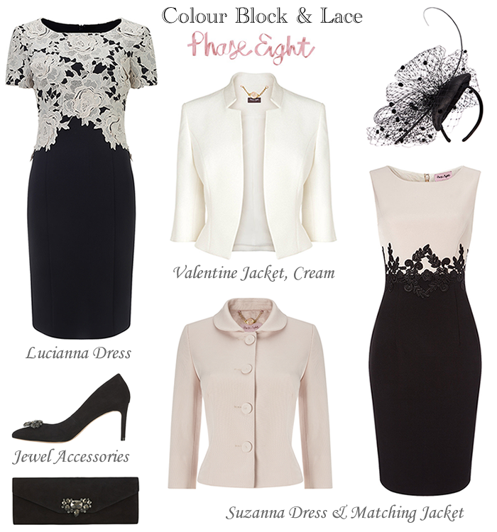 Phase Eight Black Cream Winter Mother of the Bride Outfits