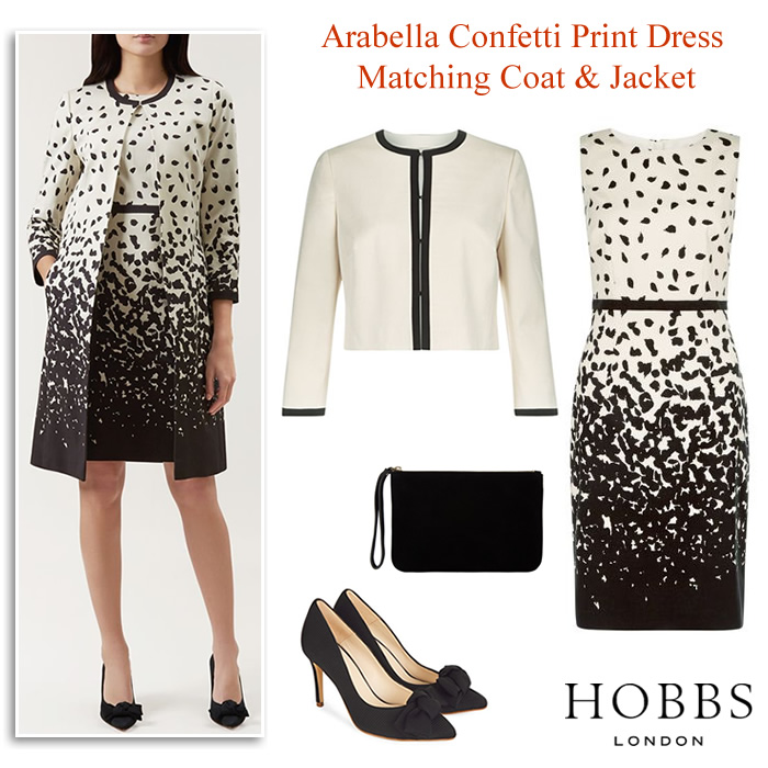 Hobbs 2019 occasionwear Arabella dress matching occasion coat and jacket