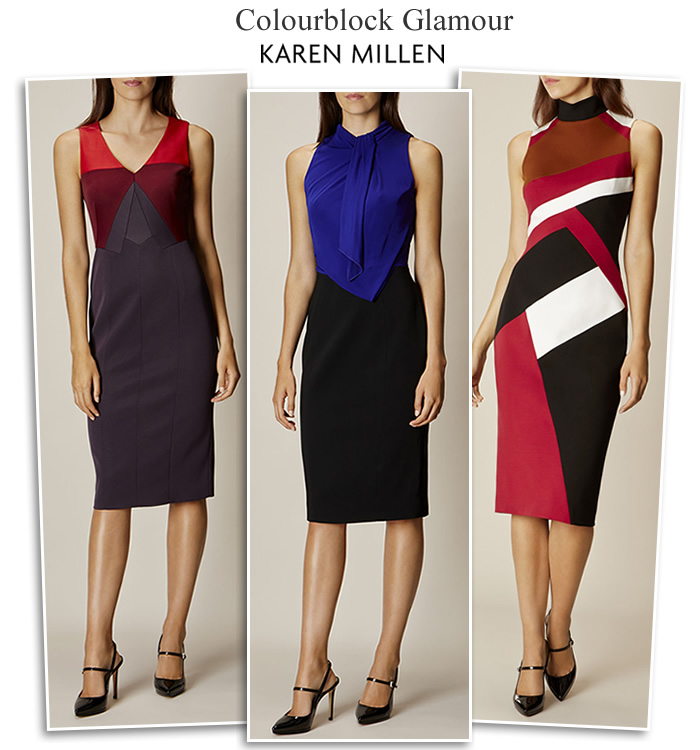 Tailored Colourblock Pencil Dresses