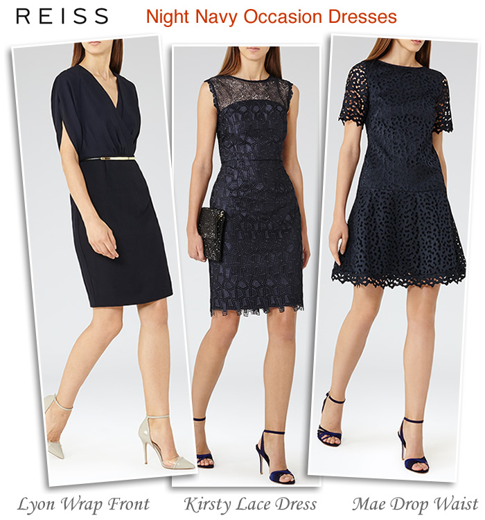 Reiss navy occasion dresses