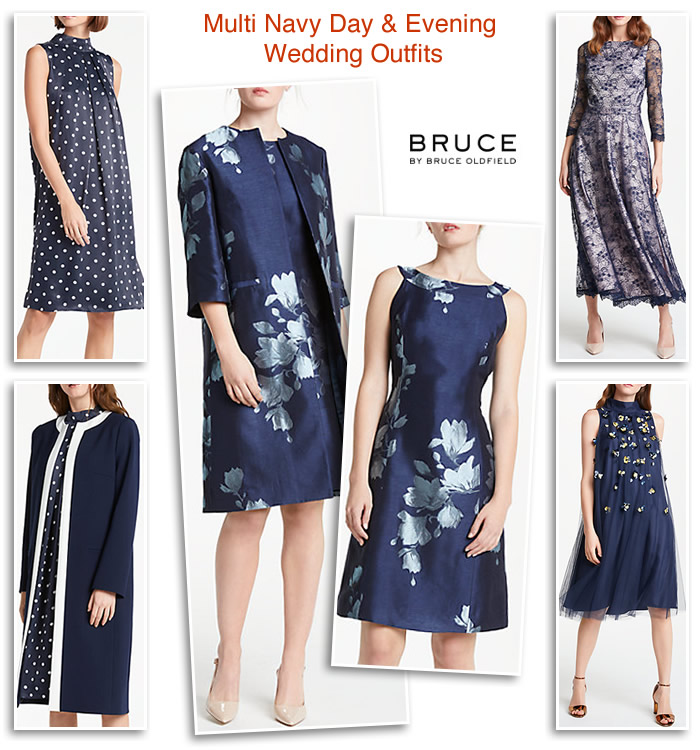Bruce by Bruce Oldfield MOTB Navy Winter Wedding Outfits Occasion Dress Suits Lace Dresses