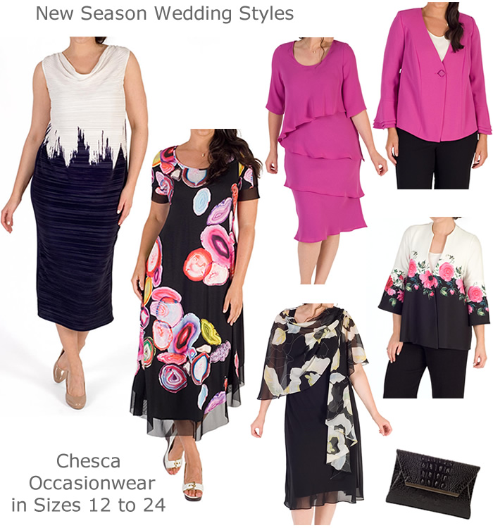 Chesca Mother of the Bride occasionwear navy ivory magenta multi pink autumn winter wedding outfits