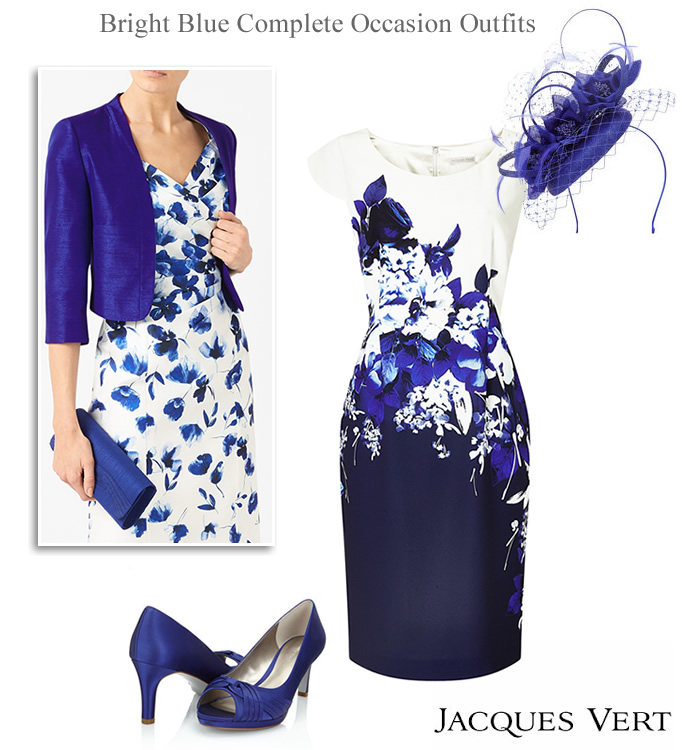 Jacques Vert bright blue complete outfits styles for autumn wedding