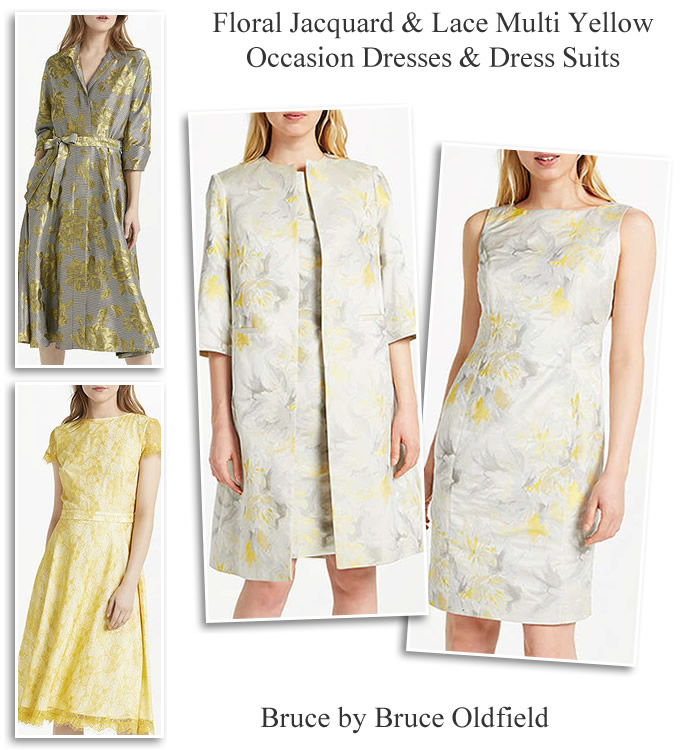 Bruce by Bruce Oldfield Mother of the Bride dress coat outfits lemon yellow occasion dresses