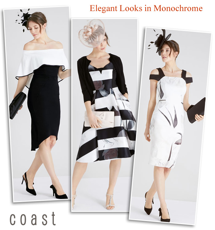 Coast monochrome wedding occasionwear Race Day Outfits modern Mother of the Bride dresses