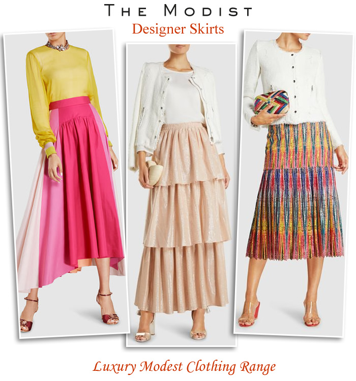 Modest Fashion longer length Maxi Skirts Occasionwear for Women