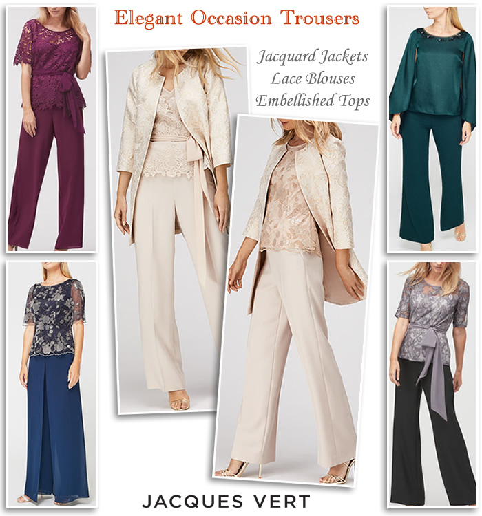 Jacques Vert evening trousers occasion jackets coats and lace blouses