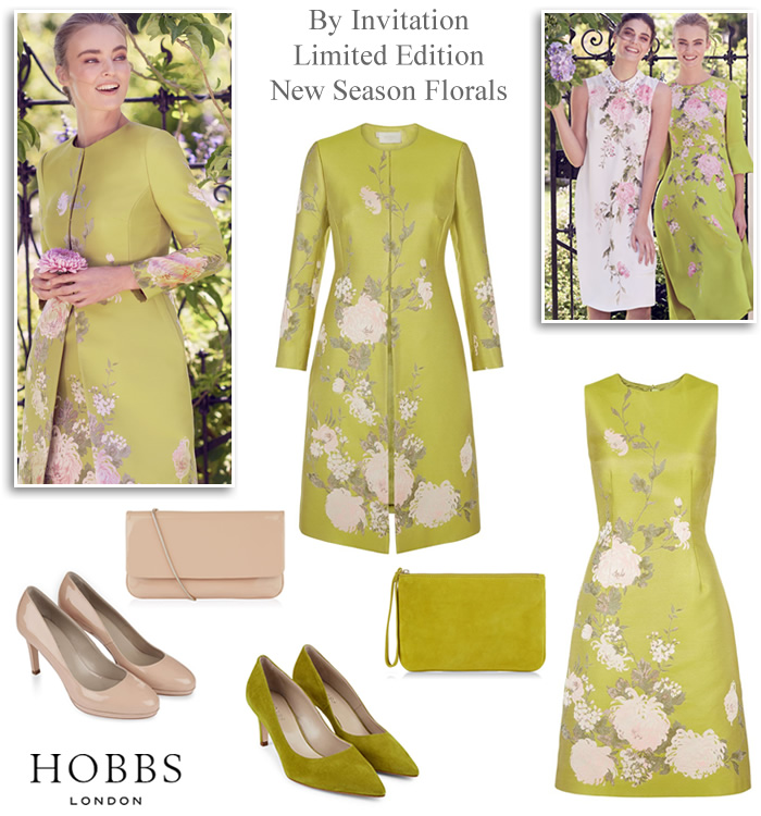 Hobbs Occasionwear Mother of the Bride Spring Wedding Outfits 2018 Jacquard Dress and Matching Coat By Invitation MOTB 2018