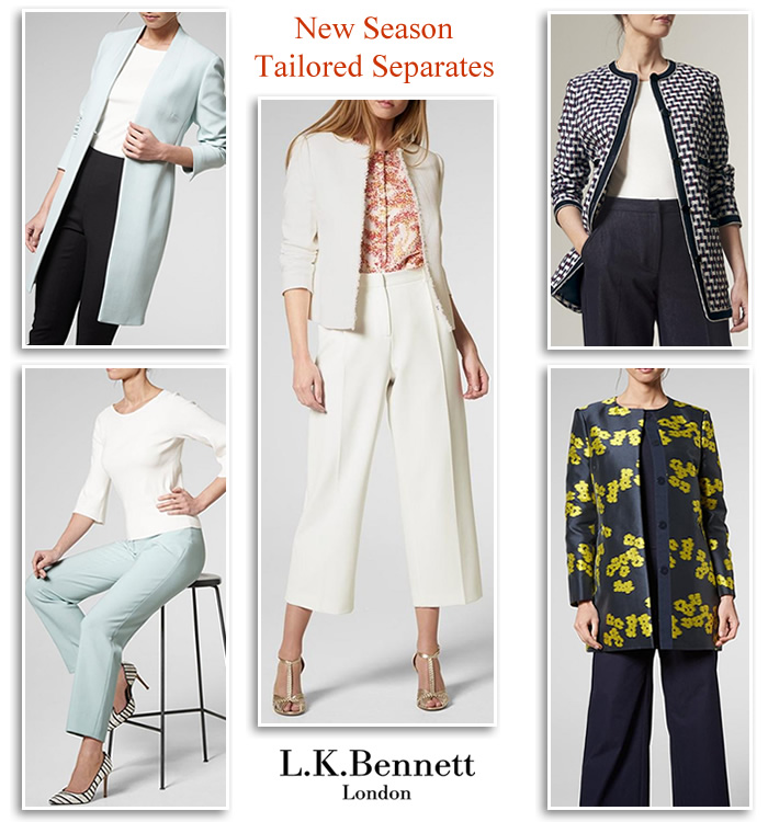 L K Bennett occasionwear trousers matching jackets Mother of the Bride trouser suits