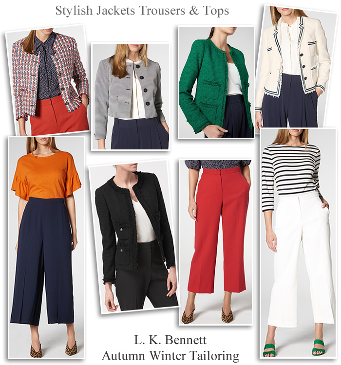 L.K. Bennett occasion jackets trousers and tailored suits new autumn winter occasionwear