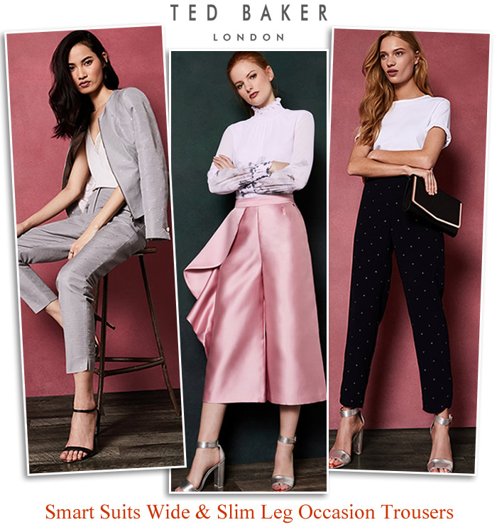 Ted Baker occasion trousers modern evening trouser suits for wedding