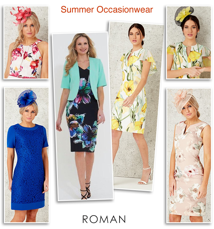 Roman occasionwear spring summer wedding guest dresses race day Mother of the Bride outfits under £100