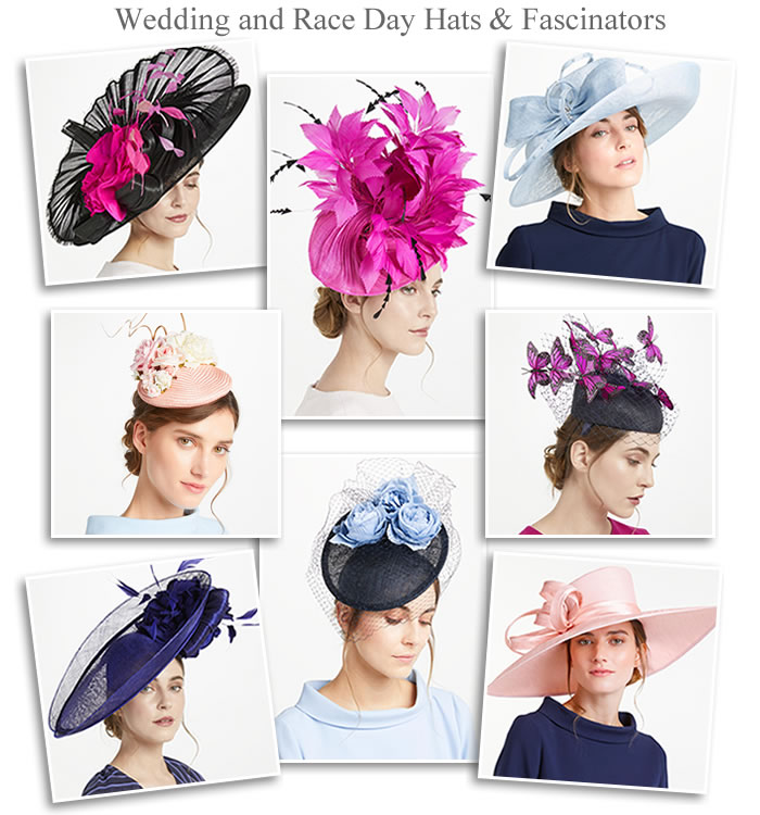 John Lewis Mother of the Bride Wedding occasion and Royal Ascot designer hats fascinators