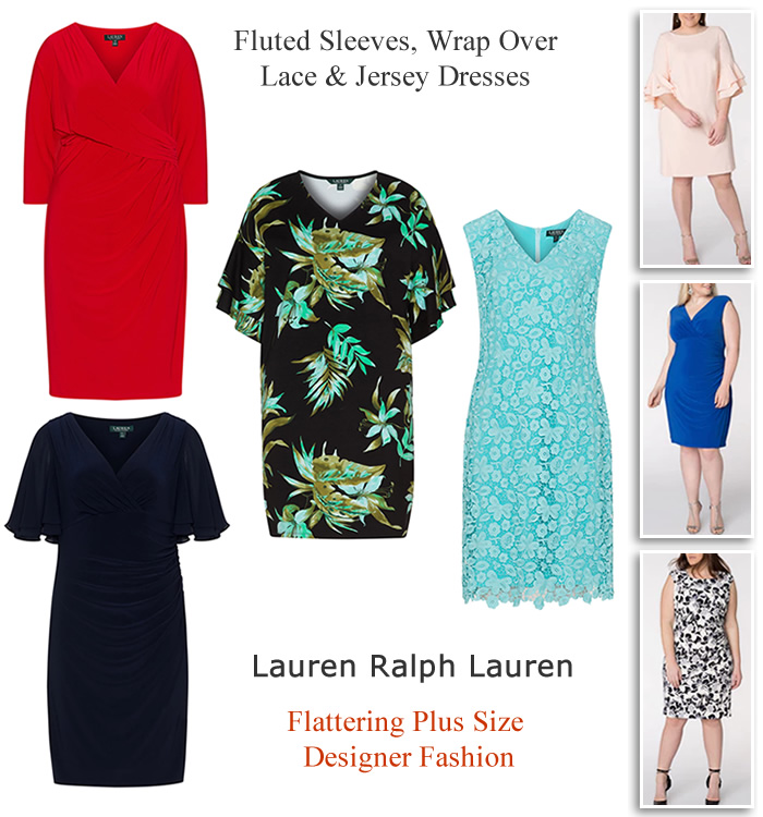 Lauren Ralph Lauren plus size designer occasion dresses