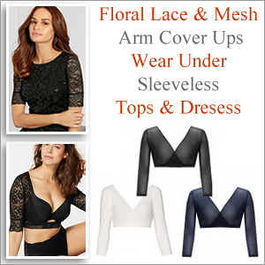 Mesh Sleeves Under Tops & Sheer Armwear