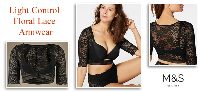 Floral lace light control armwear shaping mesh sleeves arm coverage