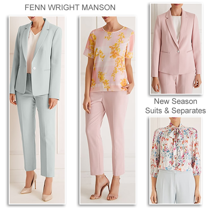 Fenn Wright Manson Pink Blue Mother of the Bride Trouser Suits Petite Occasionwear Trousers