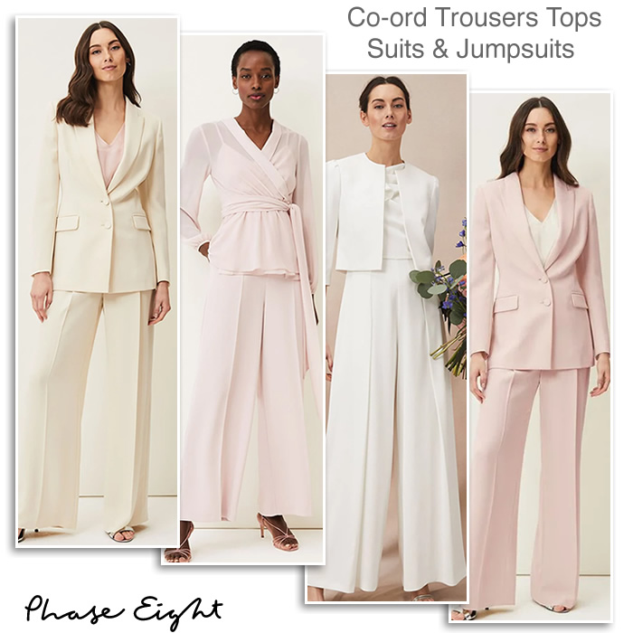 Phase Eight Mother of the Bride Trouser Suits Jumpsuits Co-Ord Trousers and Tops,