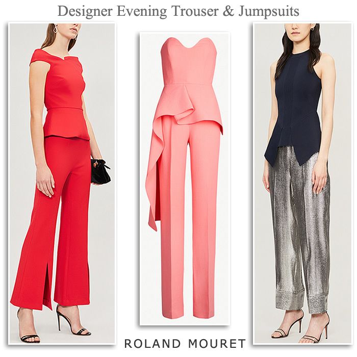 Roland Mouret Occasion trousers suits designer evening-wear jumpsuits