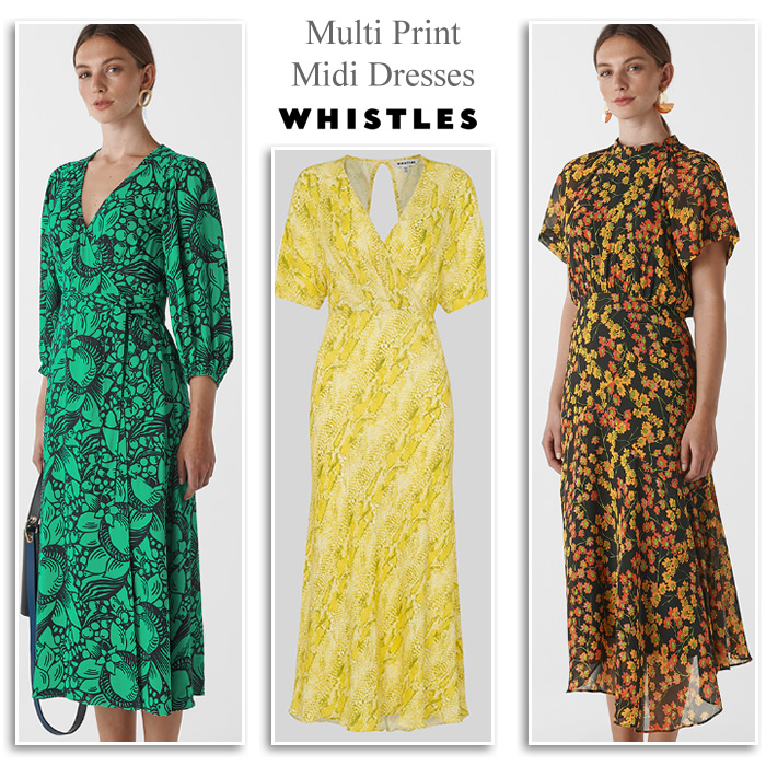 Whistles occasionwear midi dresses with sleeves summer wedding outfits