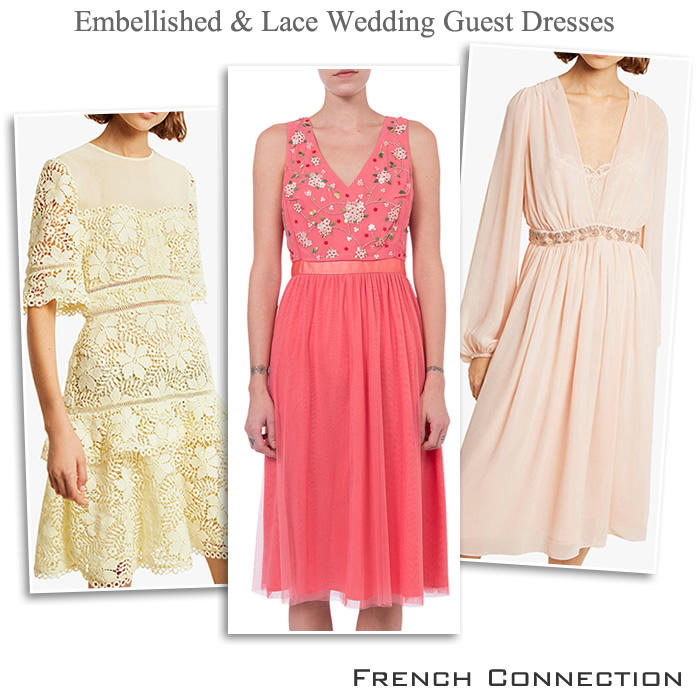 French Connection Bridesmaid Dresses Lace Wedding Guest Outfits