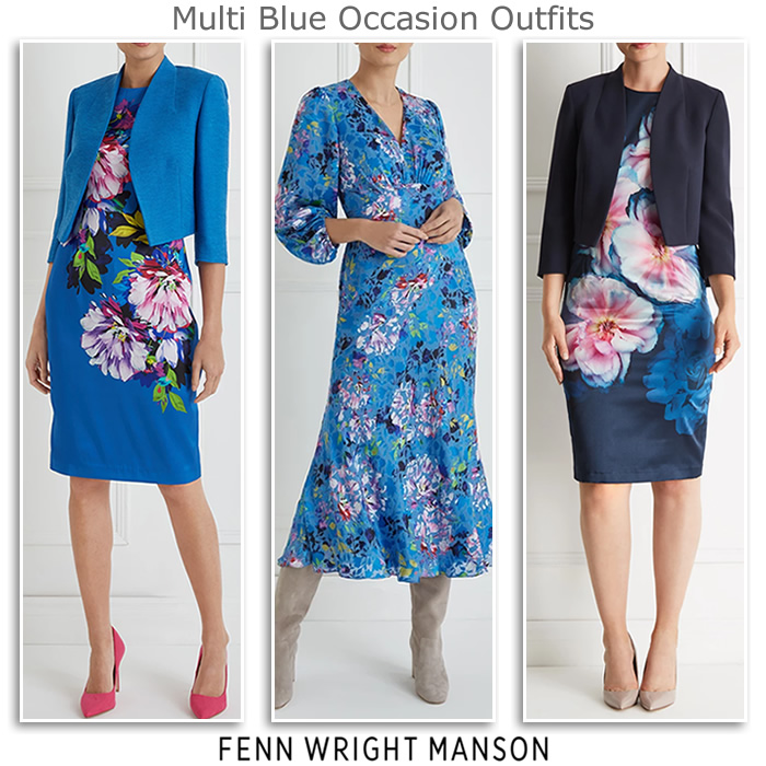 Fenn Wright Manson Occasionwear Dresses  Matching Mother of the Bride Autumn Wedding Outfits in Blue