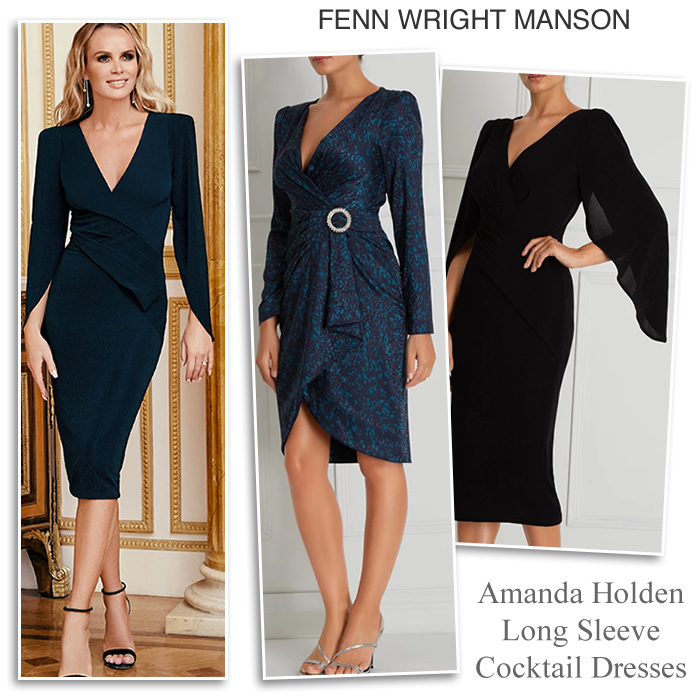 Fenn Wright Manson Amanda Holden cocktail party dresses with sleeves Fenn Wright Manson Amanda Holden cocktail party dresses with sleeves