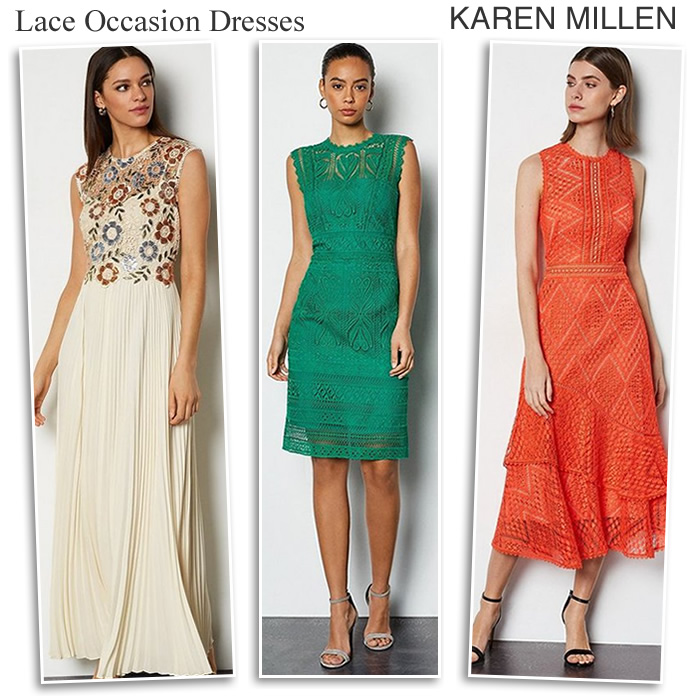 Karen Millen Lace Evening Gowns Wedding Guest Occasion Dresses