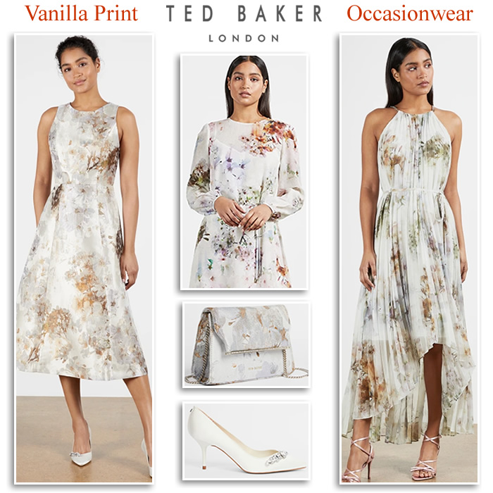 Ted Baker Occasionwear Designer Dresses and 2021 Wedding Outfits