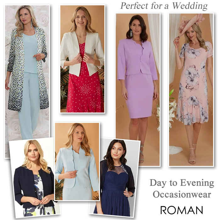 Mother of the Bride Dress and Jacket Outfits | Chiffon Trouser Suits under £100