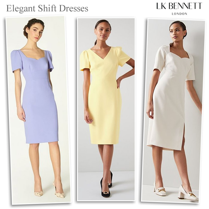 L.K. Bennett Mother of the Bride Shift Dresses | Classic Wedding Outfits