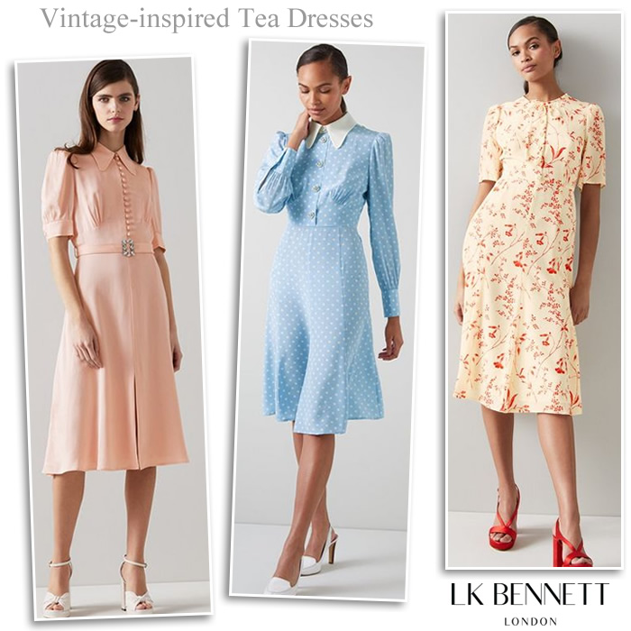 L.K Bennett Vintage-inspired Tea Dresses and Wedding Outfits