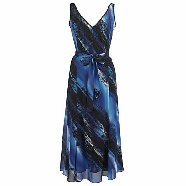 Print Silk Bias Cut Occasion Dresses